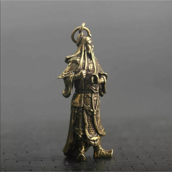 Antique Chinese Guan Guag pendant - Picture 3 of 6